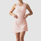 Wholesale Women's Open-Back Tennis Dress – Padded Quick-Dry Golf Active Dress