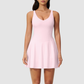 Wholesale Naked Feel Deep V-neckline Tennis Removable Breast Pads Dress