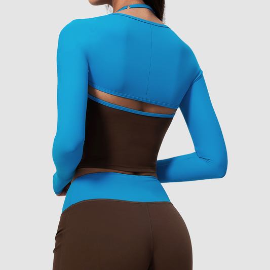 Wholesale Women’s Open-Back Yoga Shrug – Quick-Dry Long Sleeve