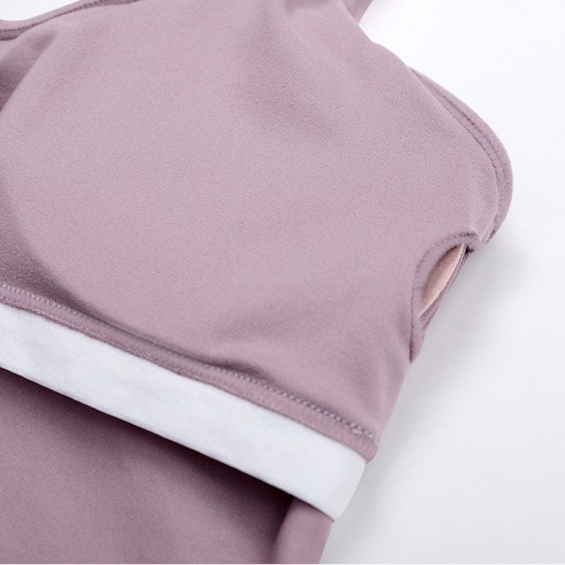 Back cross vest + sports jacket two-piece set