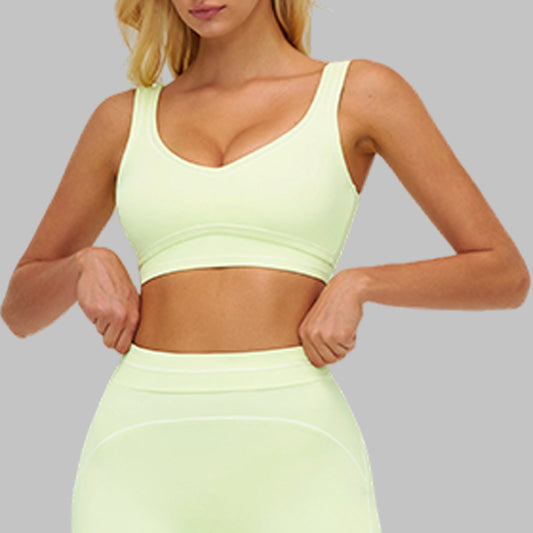 Wholesale Contrasting bra with removable bra | Wonderxfans bulk activewear