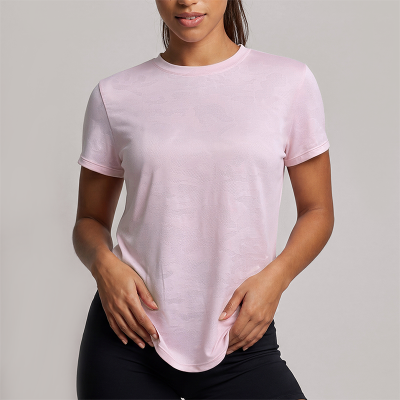 Wholesale Women's short sleeve tee quick dry running gym top