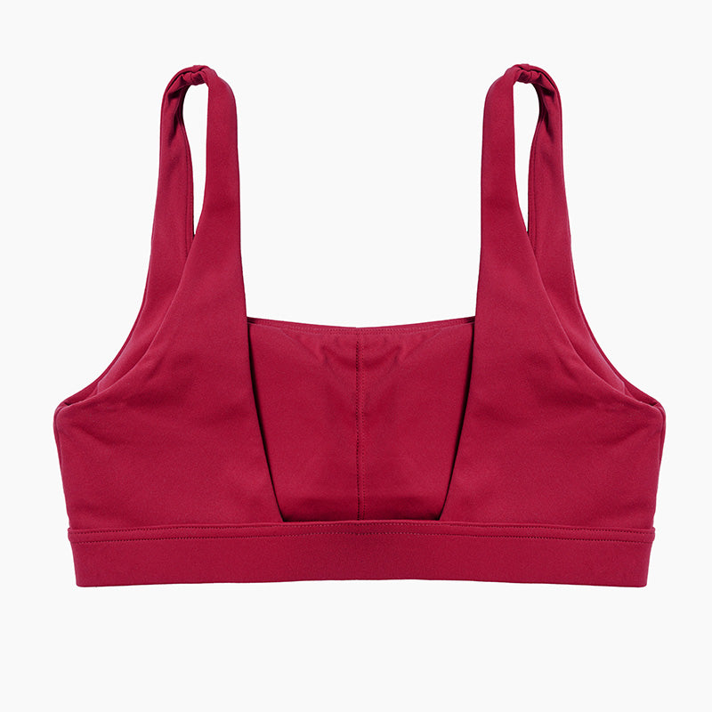 Square neckline backless sports bra+athletic slimming leggings 2-piece set