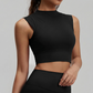 Wholesale sleeveless high neck sports vest