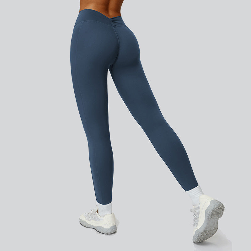 High-waisted, hip-lifting, slimming sports leggings