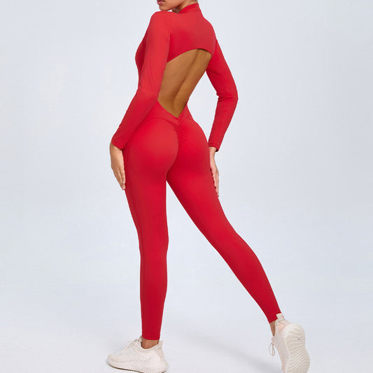 Wholesale backless half zipper long sleeve | Wonderxfans bulk activewear