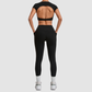 Wholesale Women's Naked-Feel Short Sleeve Crop Top + High-Waist Leggings Set – Moisture-Wicking Yoga Fitness Activewear