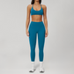 Wholesale Naked-Feel Seamless Sports Bra & High-Waist Biker Shorts Set – Quick-Dry Yoga 2-Piece
