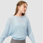 Wholesale Women's Slub-Texture Long-Sleeve Yoga Top – Loose Running Cover-Up