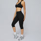 Sports bra+Mid-length leggings 2-piece set
