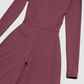 Wholesale Women's Zip-UP Long-Sleeve Wide-leg Yoga Overalls Bodysuit