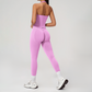 Wholesale Seamless Racerback Tank Top & High-Waist Leggings Set – Quick-Dry Yoga 2-Piece