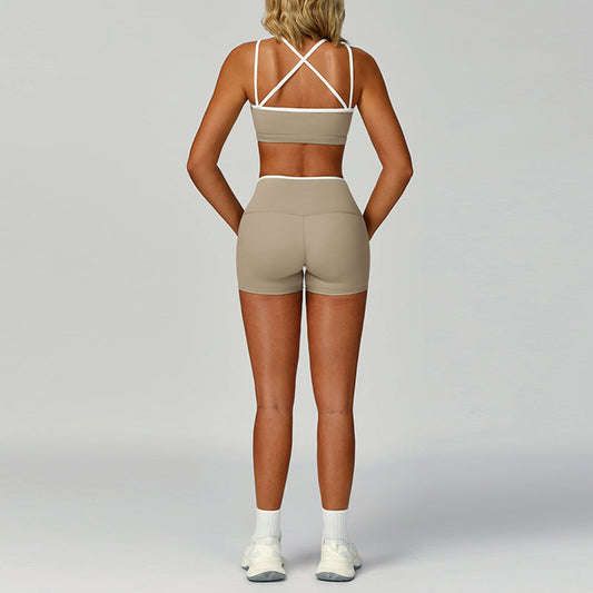 Wholesale Contrasting Color Sports Bra + | Wonderxfans bulk activewear