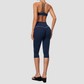 Wholesale Women's Colorblock Yoga Set: Sports Bra & Capri Pants – Tummy Control Butt Lift
