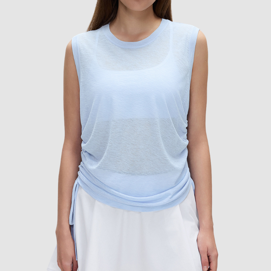 Wholesale round-neck lightweight breathable sleeveless sports vest