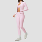 Wholesale Women's Three-Piece Activewear Set – Bra, Jogger Pants & Jacket