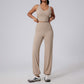 Larges à voies de yoga Top de yoga + pantalon à taille haute