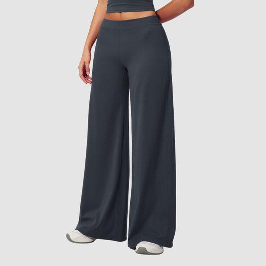 Women's Solid Color Loose Casual Thin Straight Wide-Leg Pants