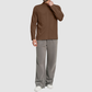 Wholesale Men's Mock Neck Long Sleeve Athletic Jacket – Moisture-Wicking Gym Fitness Training Outerwear