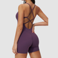 Wholesale cross back and hip lifting jumpsuit