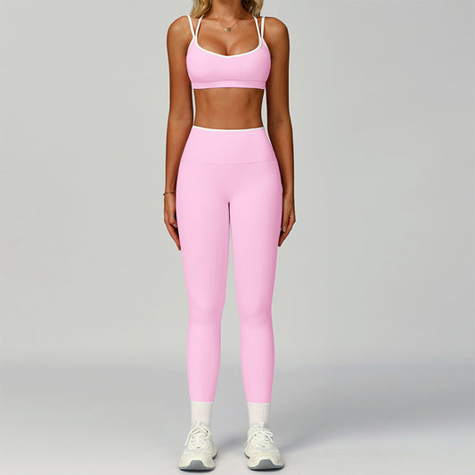 Wholesale Contrasting Color Sports Bra + | Wonderxfans bulk activewear