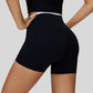 Paneled contrast sports shorts