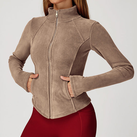 Wholesale Shearling outdoor high-neck slim-fit warm | Wonderxfans bulk activewear