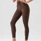 High-waisted stretchy athletic leggings