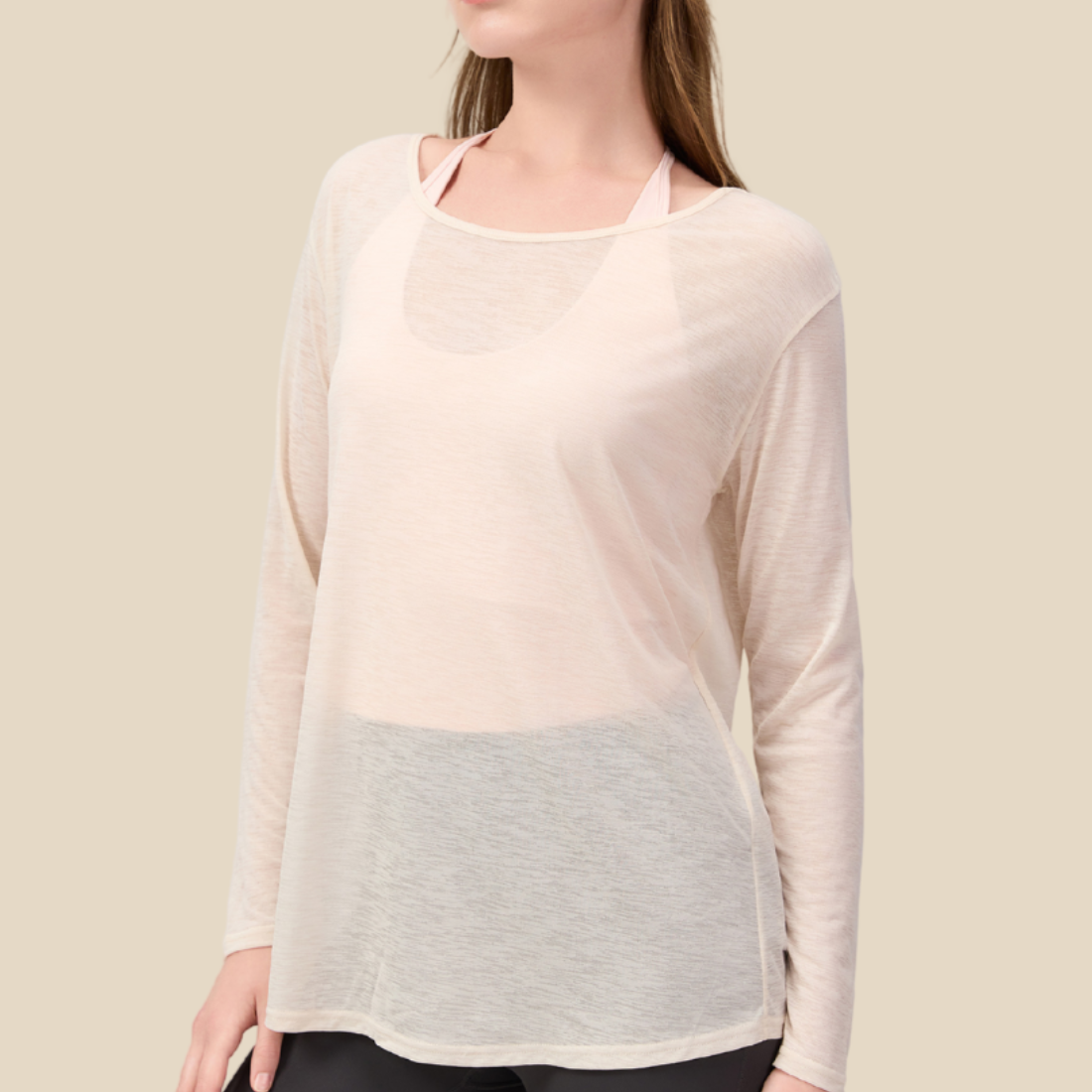 Women's Activewear Loose Breathable Cross-Strap Yoga Top