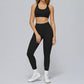 Cross-back sports bra+Hip-lifting leggings 2-PIECE SET