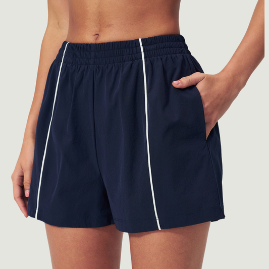 Wholesale Women's UPF50+ Sun Protection Colorblock Shorts – Lightweight Breathable Outdoor Running Sportswear