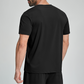 Wholesale Men's Drop-Shoulder Round-Neck Athletic T-Shirt – Breathable Workout Tee