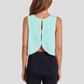 Wholesale Women's Open-Back Yoga Vest – Loose Breathable Gym Running Tank Top