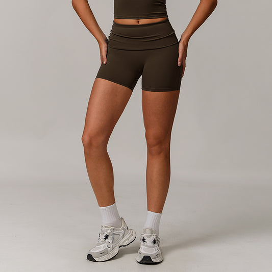 Quick-drying High-waisted sports shorts