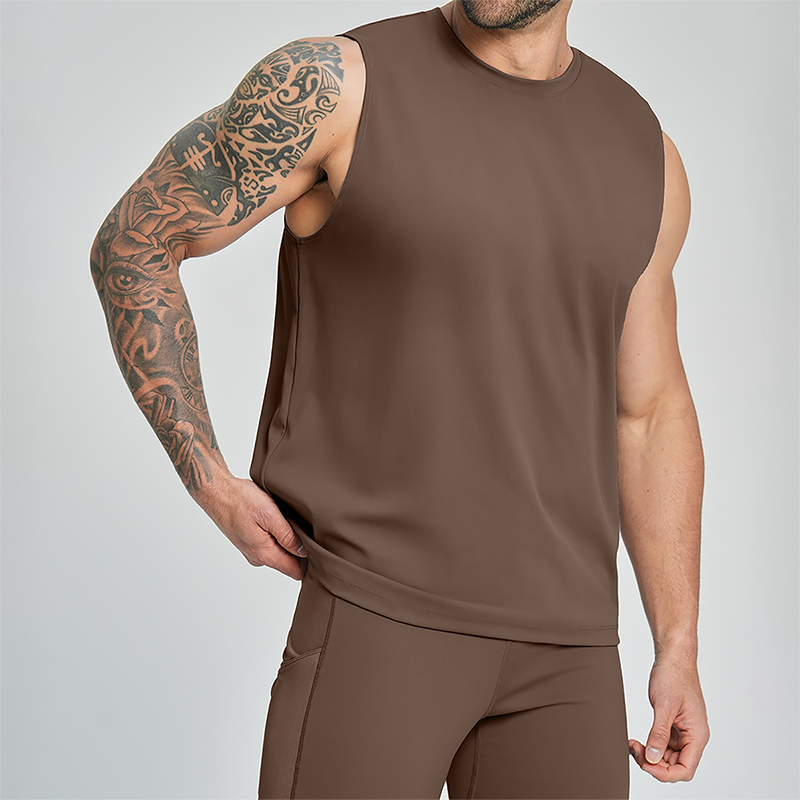 Wholesale Men's Quick-Dry Sleeveless Training Tank Top – Breathable Gym Vest