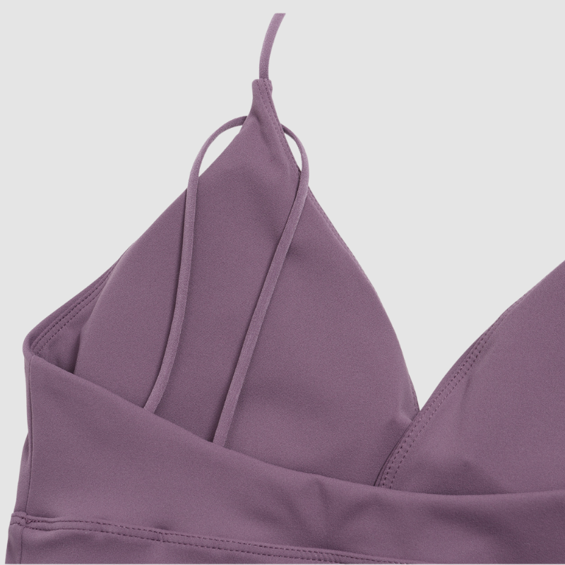 Wholesale thin-strap sports tank top + leggings 2-piece set