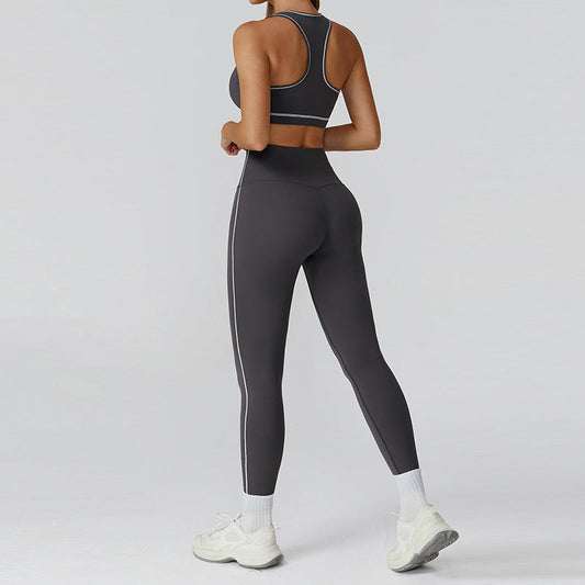 Wholesale Racerback Sports Bra + high | Wonderxfans bulk activewear