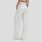 Wholesale Women's High-Waist Flowy Wide-Leg Pants – Drawstring Waist Relaxed Pilates Yoga Trousers
