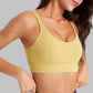 Strong support and push-up sports bra