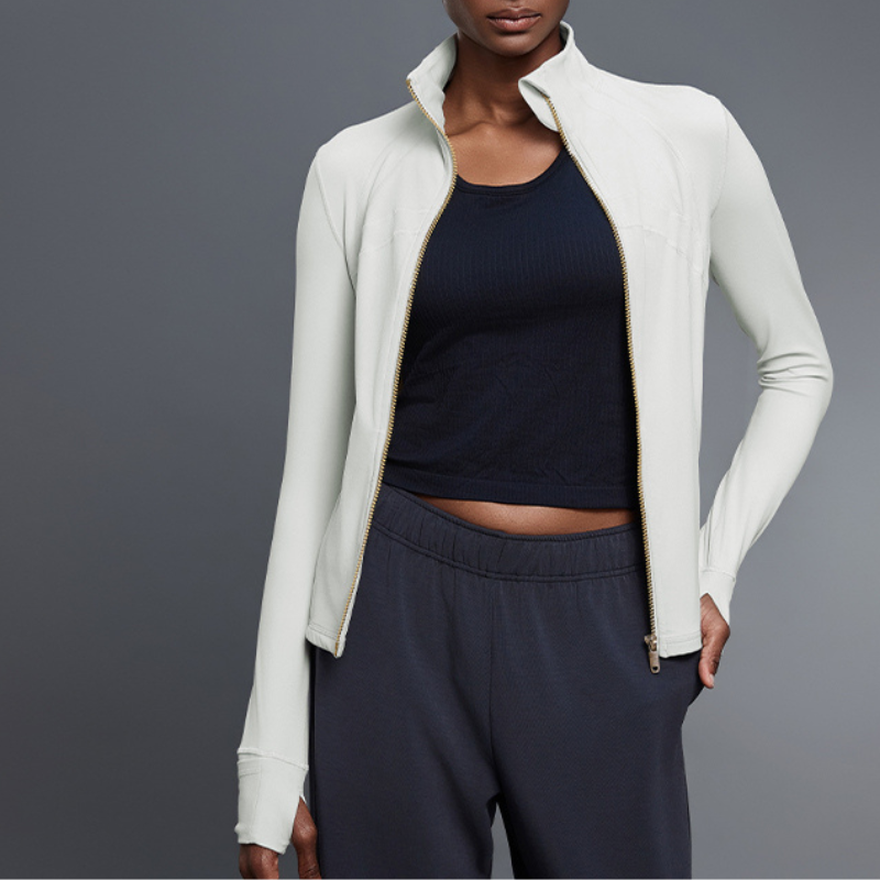 Women's Stand Collar Zip-Up Yoga Jackets