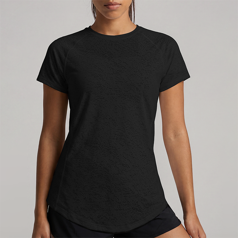 Wholesale Women's short sleeve tee quick dry running gym top