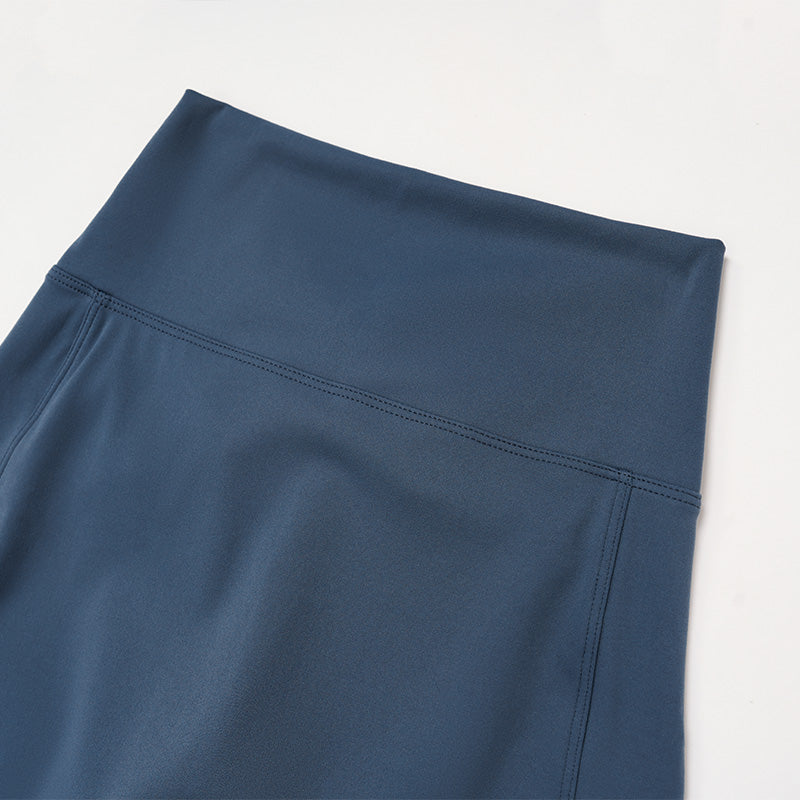 Sports vest with U-shaped+High waisted sports shorts 2-piece set