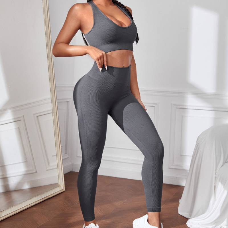 Women's Sports Yoga Bra and Leggings Two-Piece Set