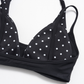 Wholesale Women's Polka Dot & Stripe Yoga Set Halter Neck Sports Bra & Capri Pants w/ Chest Pad