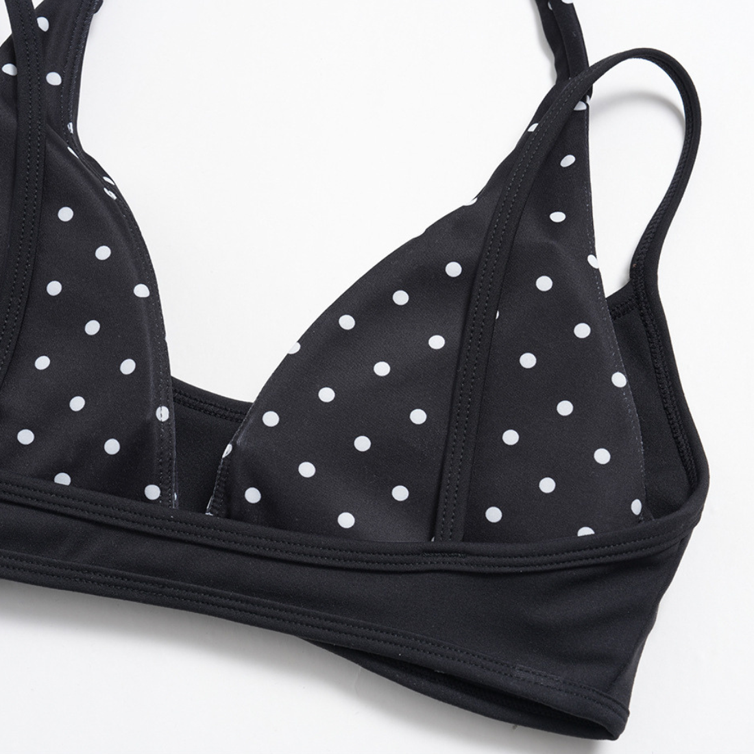 Wholesale Women's Polka Dot & Stripe Yoga Set Halter Neck Sports Bra & Capri Pants w/ Chest Pad