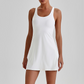 Wholesale Naked-Feel Anti-Exposure Sports Tennis Dress with Built-In Bra – Quick-Dry Active Dress