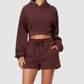 Wholesale Women's Zip Up Hoodie – Cropped Fleece-Lined Sport Jacket