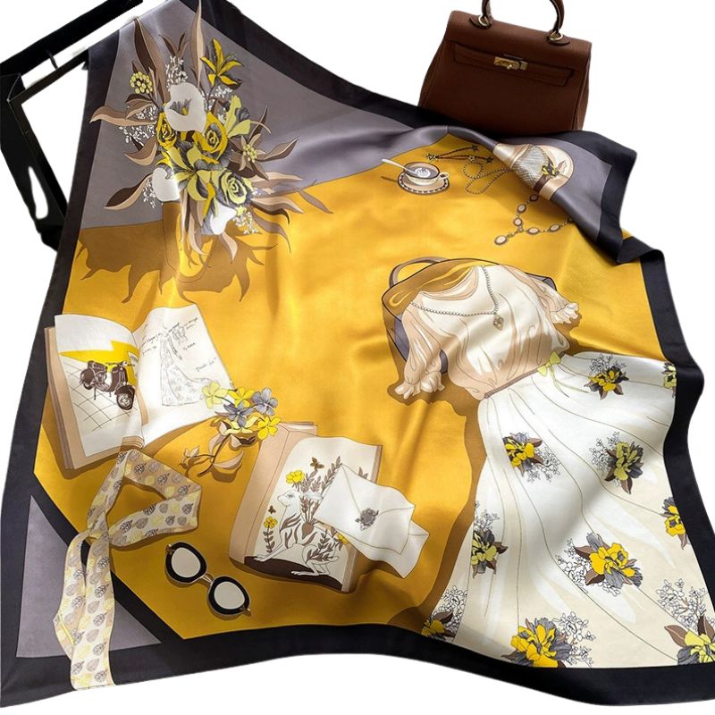 Wholesale mulberry silk square scarf | Wonderxfans bulk activewear