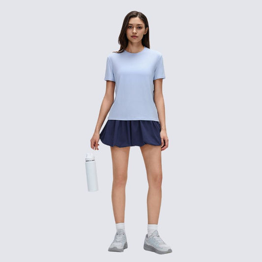 Wholesale yoga short sleeve tee quick | Wonderxfans bulk activewear