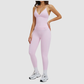 Wholesale thin-strap sports tank top + leggings 2-piece set